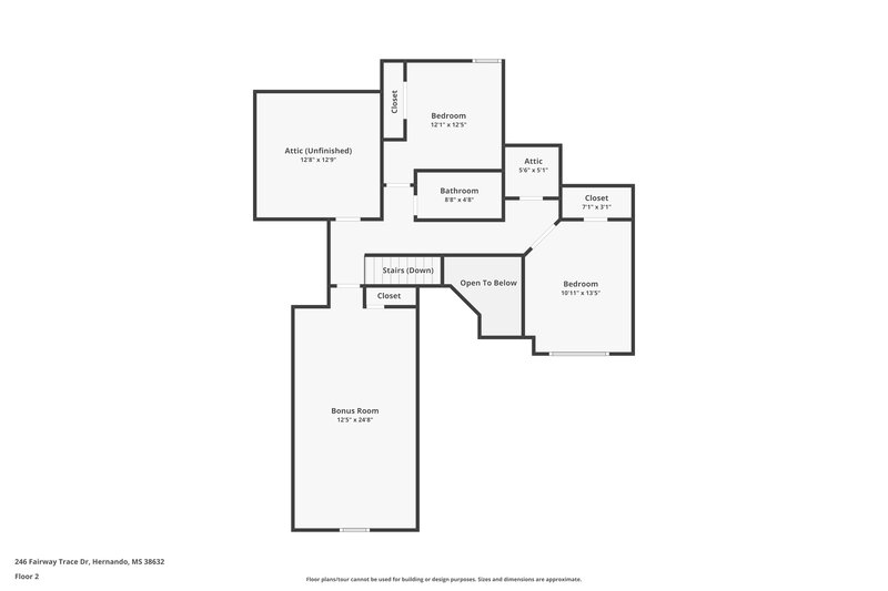 2,045/Mo, 246 Fairway Trace Dr Hernando, MS 38632 Floor Plan View 2
