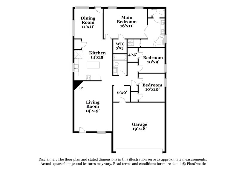 1,655/Mo, 1067 Nolan Ln Cordova, TN 38018 Floor Plan View