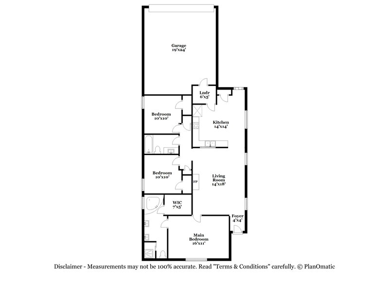 1,705/Mo, 6943 Parkbrook Ln Cordova, TN 38018 Floor Plan View