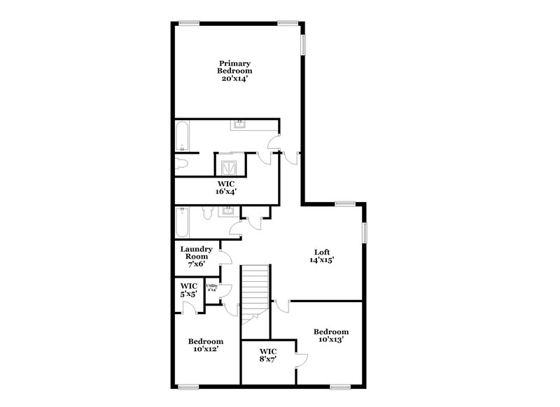 1,890/Mo, 1734 Addison Park Cove Cordova, TN 38016 Floor Plan View 2