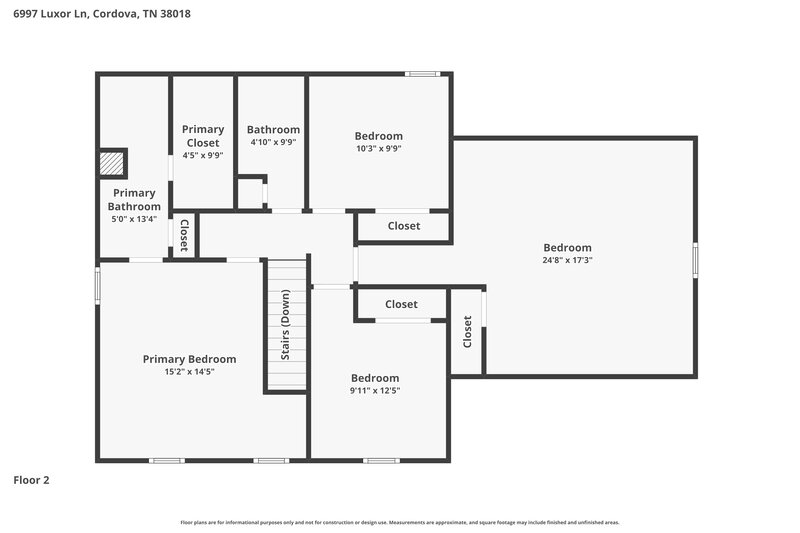 1,985/Mo, 6997 Luxor Ln Cordova, TN 38018 Floor Plan View 2