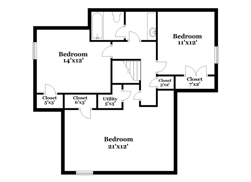 2,065/Mo, 145 Penny Ln Oakland, TN 38060 Floorplan View 2