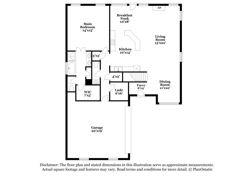 1,970/Mo, 3129 Pinetree Loop S Southaven, MS 38672 Floor Plan View
