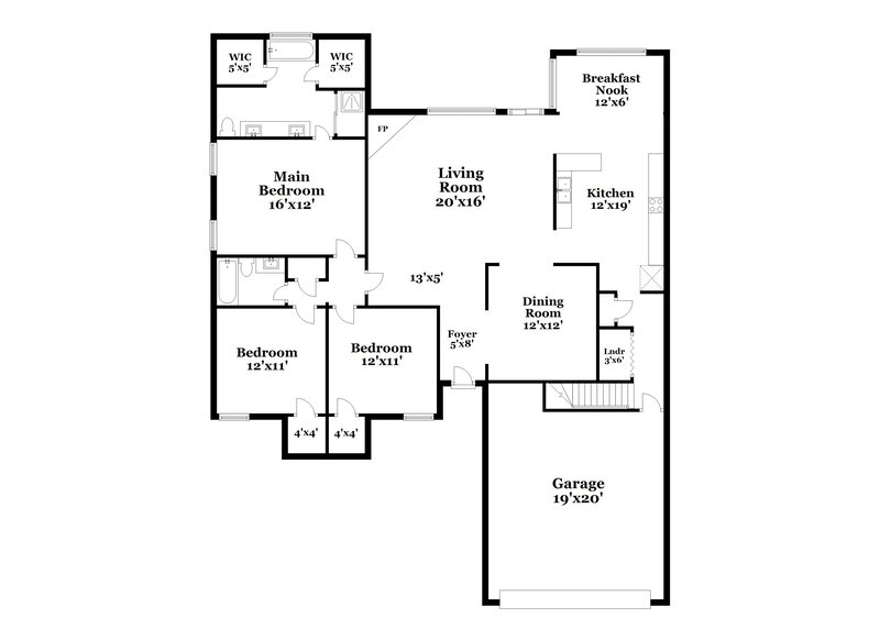 2,320/Mo, 11597 Dempsey Dr Arlington, TN 38002 Floorplan View