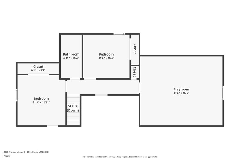 2,005/Mo, 9857 Morgan Manor Dr Olive Branch, MS 38654 Floor Plan View 2
