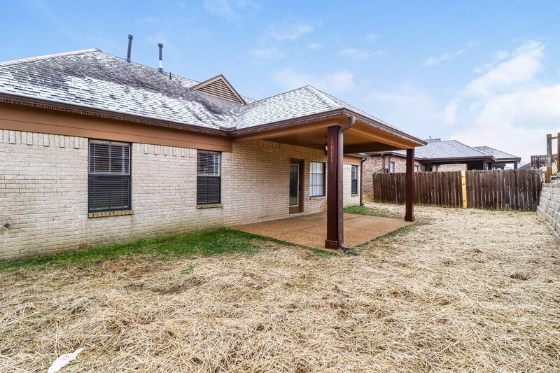 1,575/Mo, 10234 Old Well Terrace Cordova, TN 38016 Rear View 2