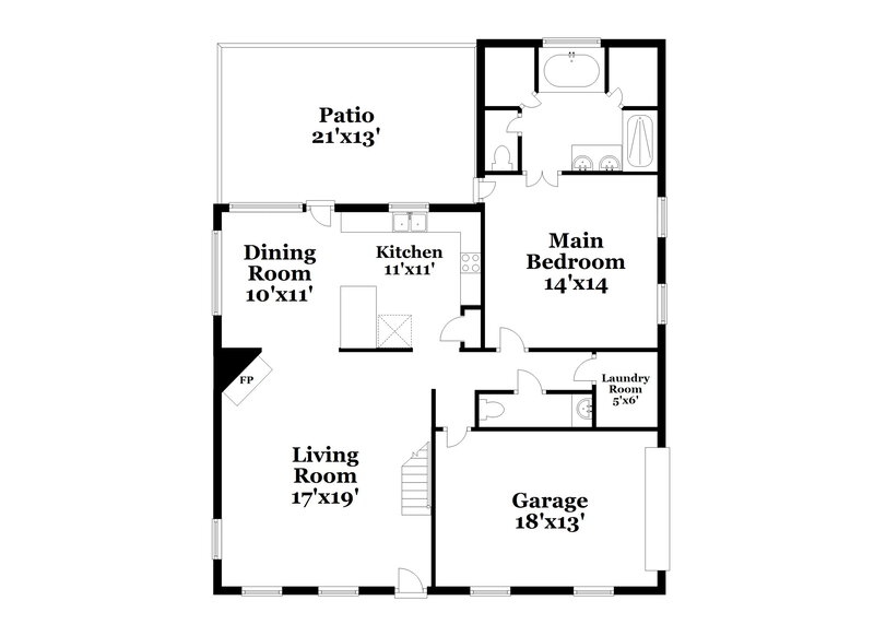 2,175/Mo, 1029 Appling Meadow Dr Cordova, TN 38018 Floor Plan View