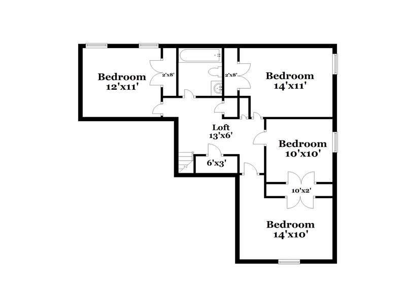 2,175/Mo, 1029 Appling Meadow Dr Cordova, TN 38018 Floor Plan View 2