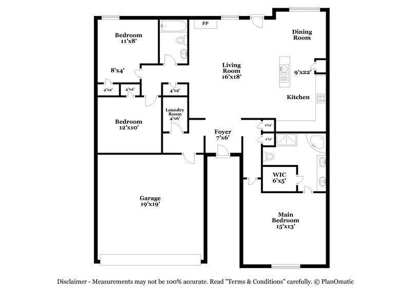 1,930/Mo, 50 Willow Springs Ln Oakland, TN 38060 Floor Plan View