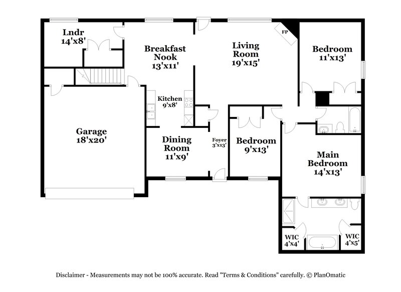 1,895/Mo, 9964 Rachel Shea Ave Olive Branch, MS 38654 Floor Plan View