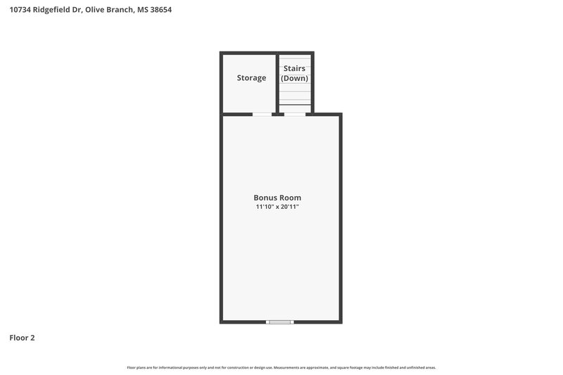1,905/Mo, 10734 Ridgefield Dr Olive Branch, MS 38654 Floor Plan View 2