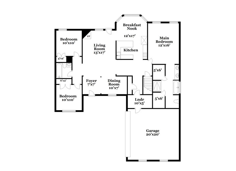2,160/Mo, 1072 Deer Creek Dr Hernando, MS 38632 Floor Plan View
