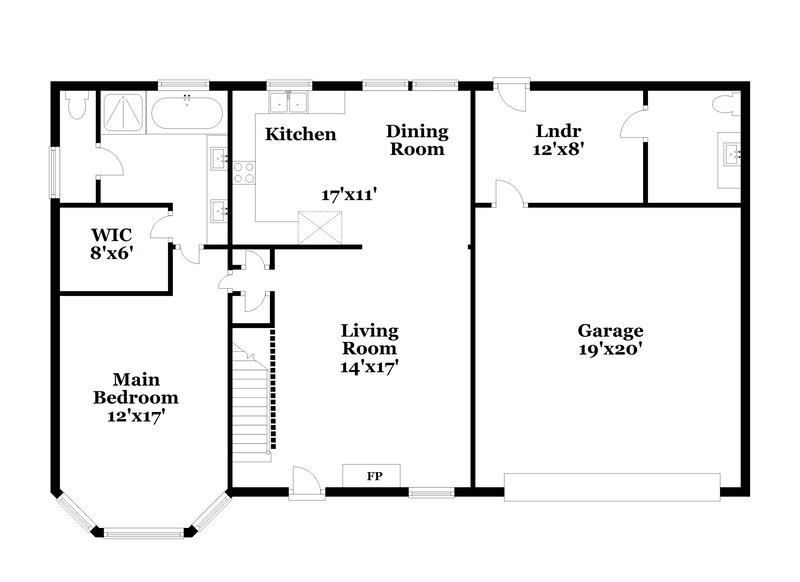 1,855/Mo, 6686 Steeple Chase Cir Memphis, TN 38141 Floor Plan View