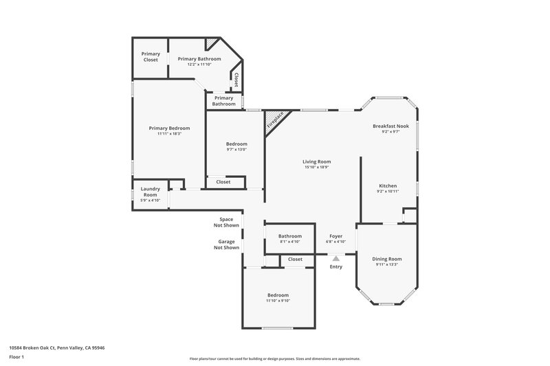 2,045/Mo, 1058 Green Fern Cove Cordova, TN 38018 Floor Plan View