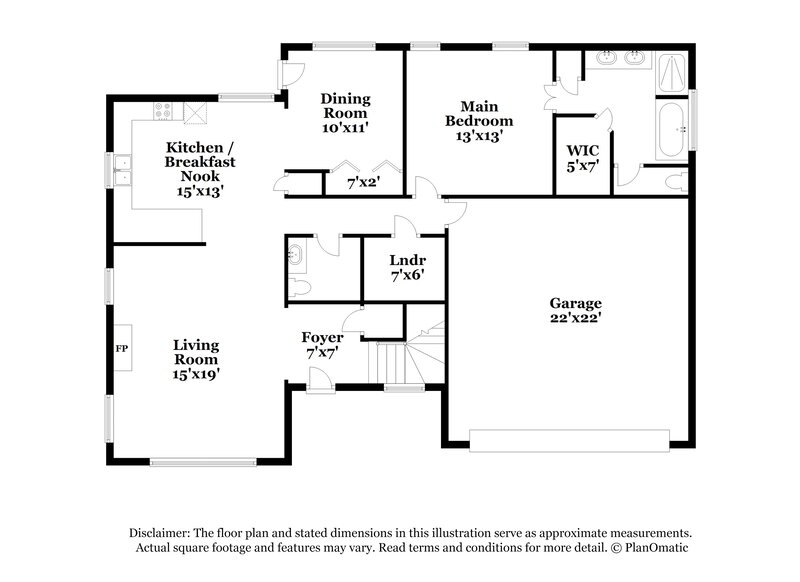 3,070/Mo, 7681 Carlton Dr Southaven, MS 38672 Floor Plan View
