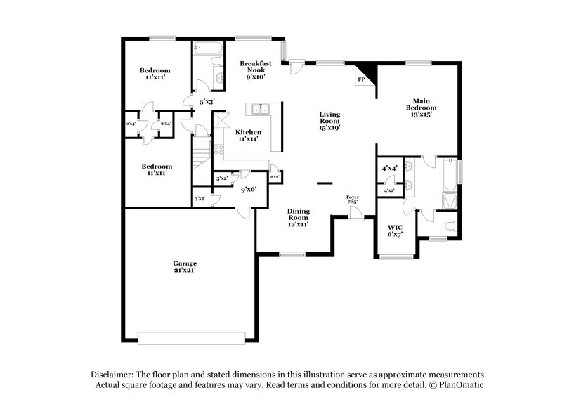 2,090/Mo, 1363 Pendulum Dr Hernando, MS 38632 Floor Plan View 2