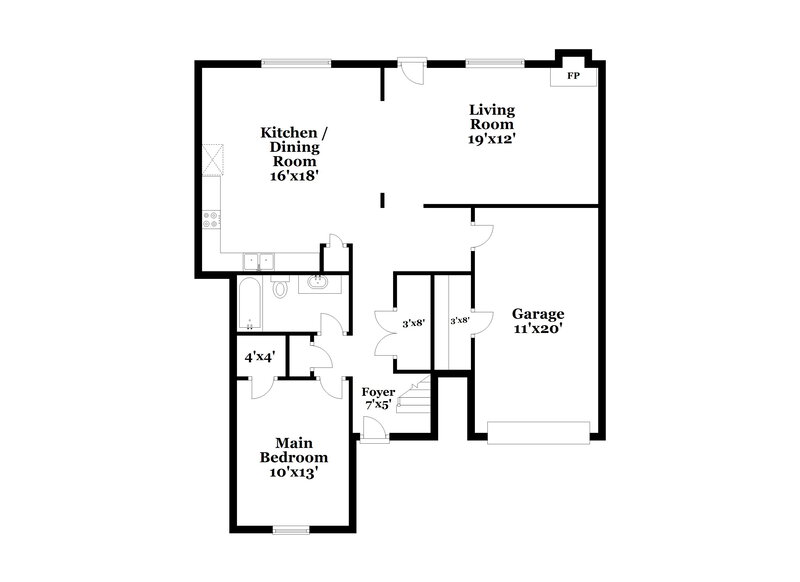 1,715/Mo, 5571 Kayla Dr Southaven, MS 38671 Floor Plan View