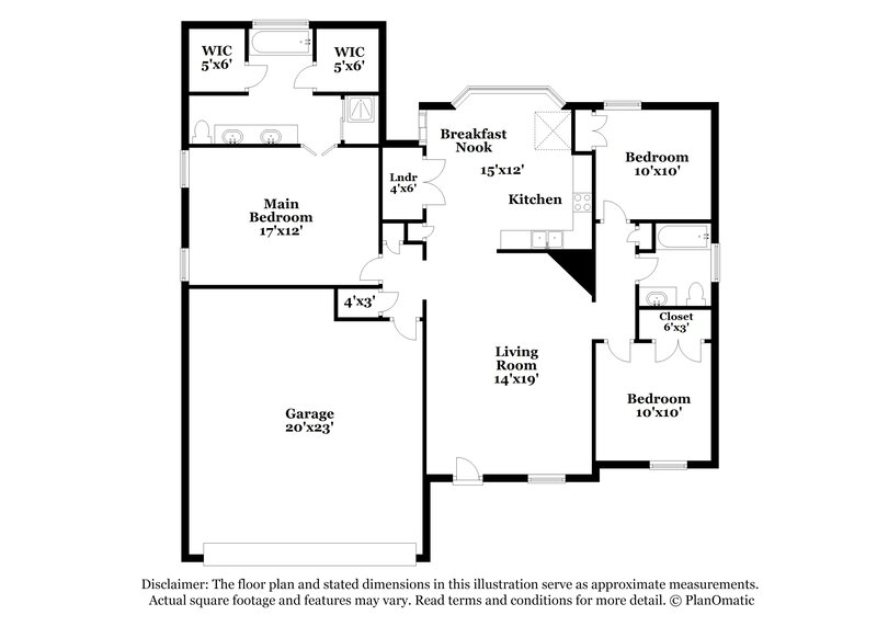 1,720/Mo, 2658 Breezy Ridge Trail Cordova, TN 38016 Floor Plan View