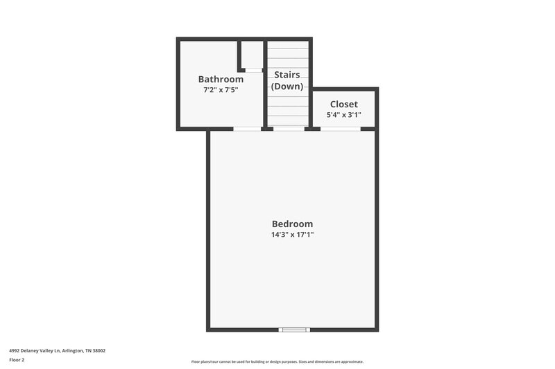 2,350/Mo, 4992 Delaney Valley Ln Bartlett, TN 38002 Floor Plan View 2