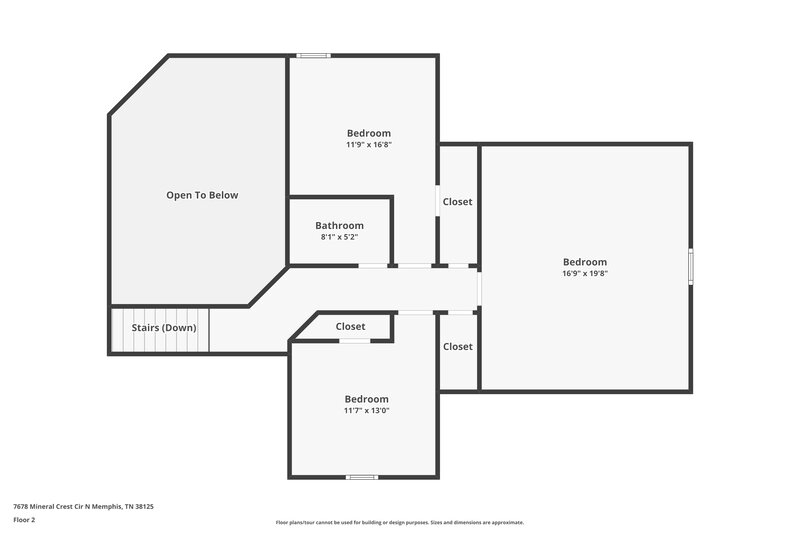 2,095/Mo, 7678 Mineral Crest Cir N Memphis, TN 38125 Floor Plan View