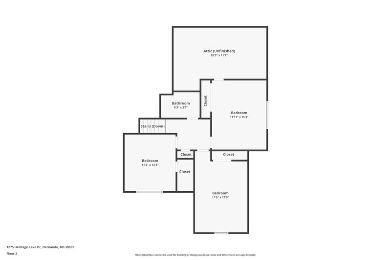 2,610/Mo, 1275 Heritage Lake Dr Hernando, MS 38632 Floor Plan View 2