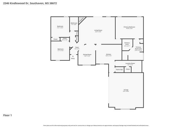 2,355/Mo, 2346 Kindlewood Dr Southaven, MS 38672 Floor Plan View