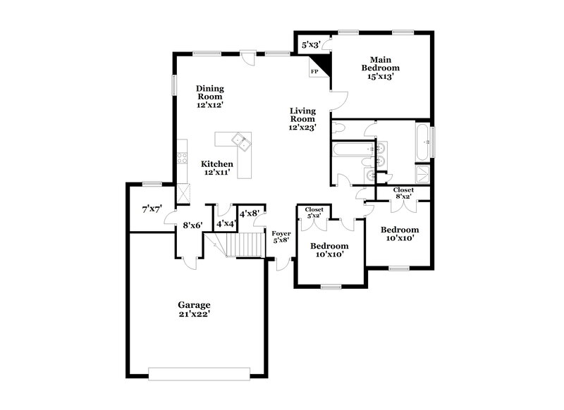 2,240/Mo, 121 Magnolia Gardens Dr Hernando, MS 38632 Floor Plan View