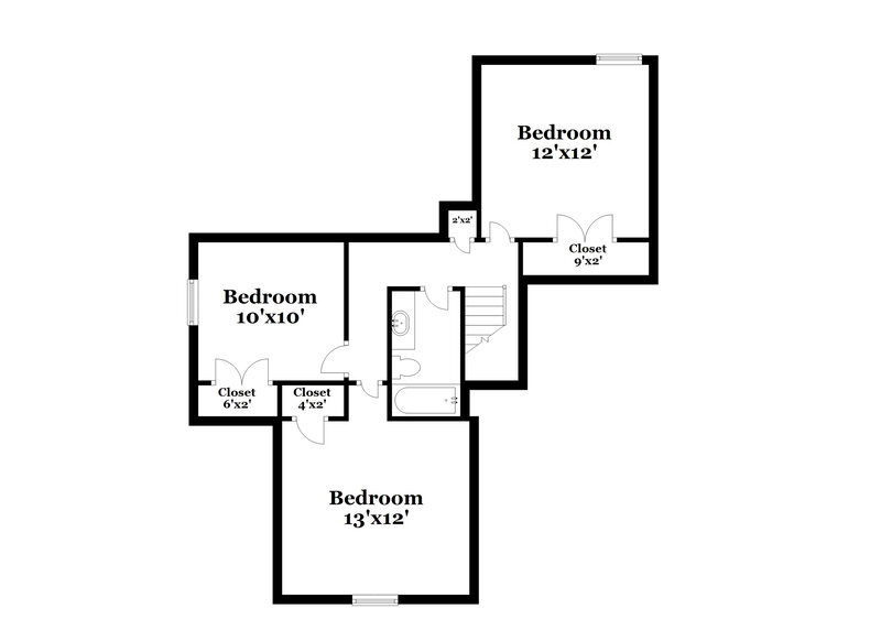 1,820/Mo, 7711 Belmont Run Cove Memphis, TN 38125 Floor Plan View 2