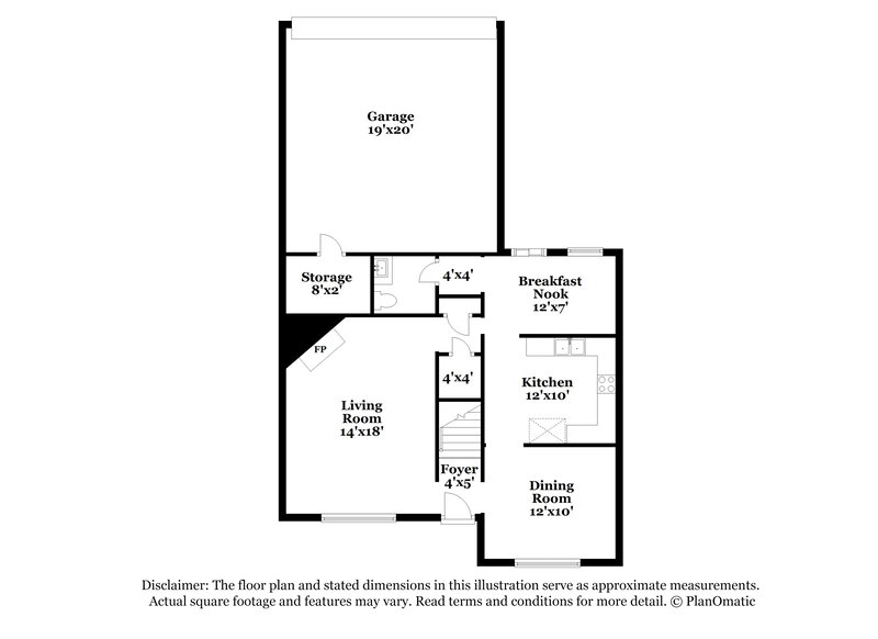 1,795/Mo, 8708 Overcup Oaks Dr Memphis, TN 38018 Floorplan View