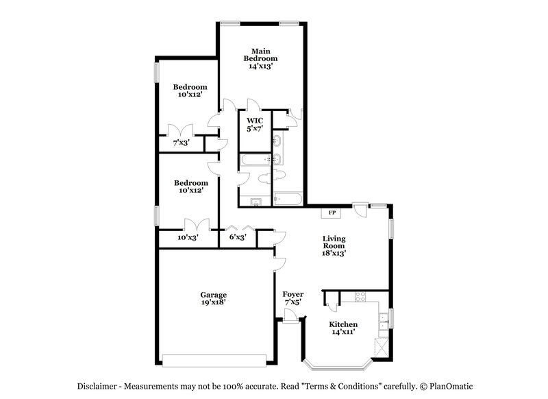 1,620/Mo, 6870 Dogwood Manor W Olive Branch, MS 38654 Floorplan View