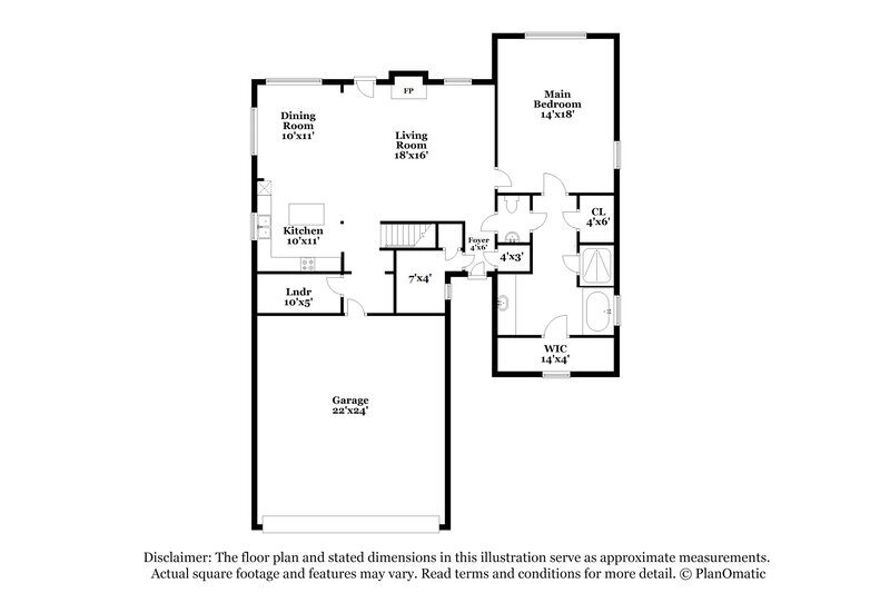 2,040/Mo, 2867 Flora Lee Dr Nesbit, MS 38651 Floor Plan View