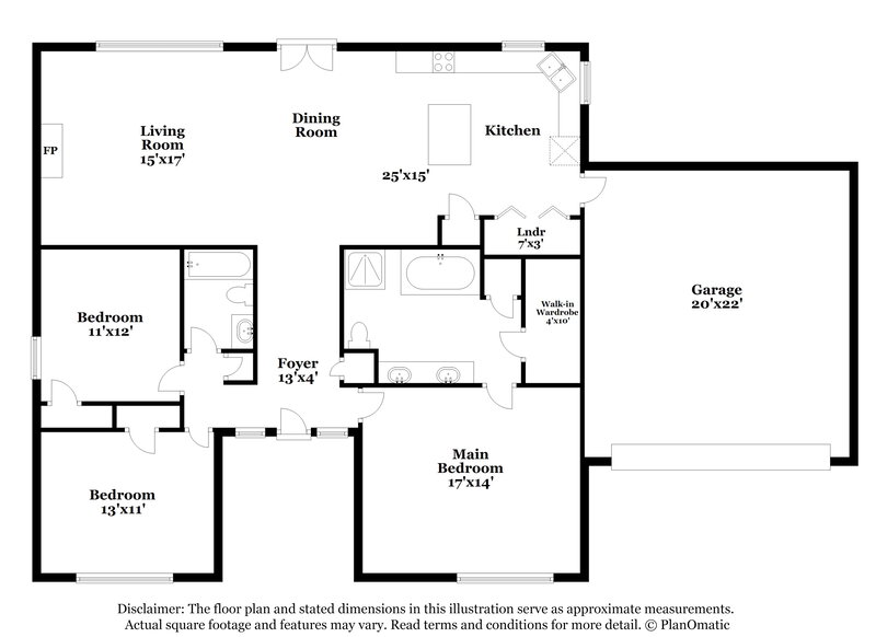 2,700/Mo, 7253 Kingsland Dr Memphis, TN 38125 Floor Plan View