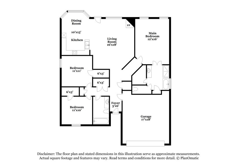 1,765/Mo, 1483 S Goodlett Grove Cv Memphis, TN 38018 Floor Plan View