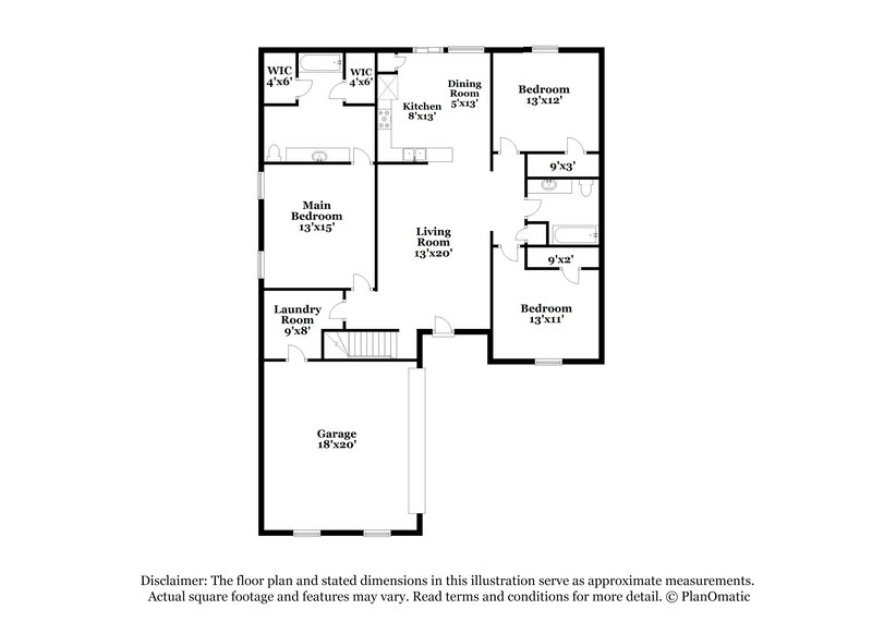 1,920/Mo, 206 Fairway Trace Dr Hernando, MS 38632 Floorplan View