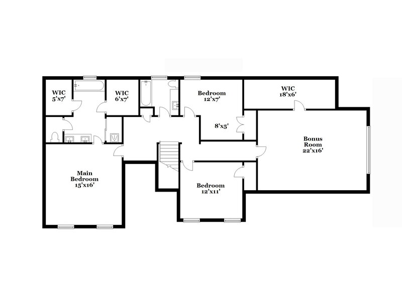 2,140/Mo, 6044 Woodstock Hills Dr Millington, TN 38053 Floor Plan View