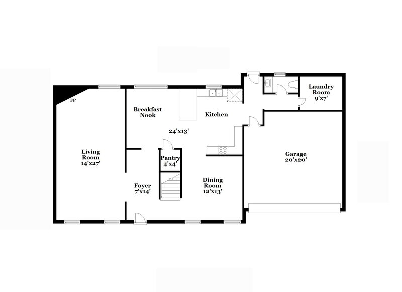 2,140/Mo, 6044 Woodstock Hills Dr Millington, TN 38053 Floor Plan View 2