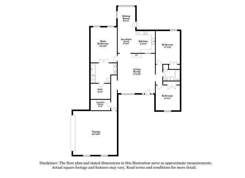 2,220/Mo, 70 Desoto Ave Hernando, MS 38632 Floor Plan View