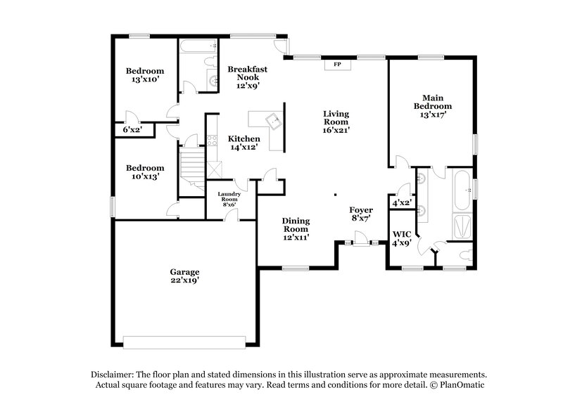 1,900/Mo, 5675 Michaelson Dr Olive Branch, MS 38654 Floor Plan View