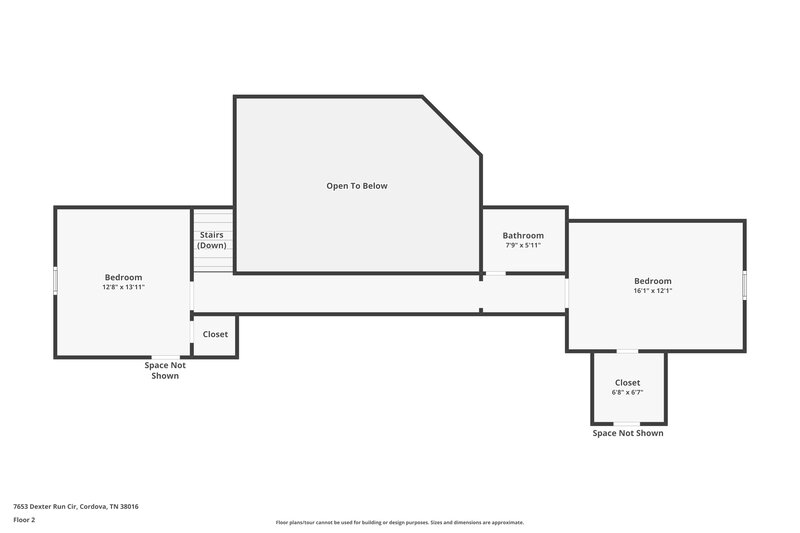 2,565/Mo, 7653 Dexter Run Cir Cordova, TN 38016 Floor Plan View 2