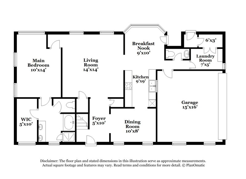 2,285/Mo, 4621 Jessica Dr Southaven, MS 38671 Floor Plan View