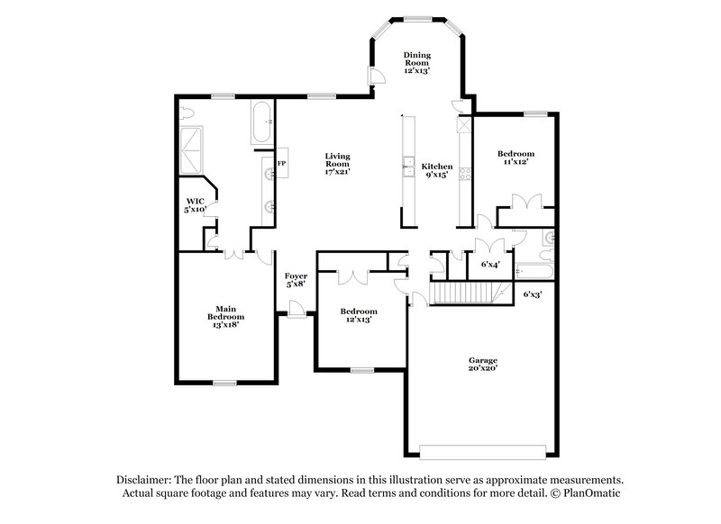 2,415/Mo, 8873 Lezlarken Ln Olive Branch, MS 38654 Floor Plan View