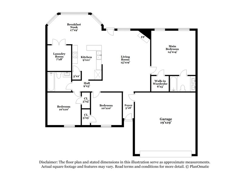 1,815/Mo, 8152 Park Pike Dr Southaven, MS 38671 Floor Plan View