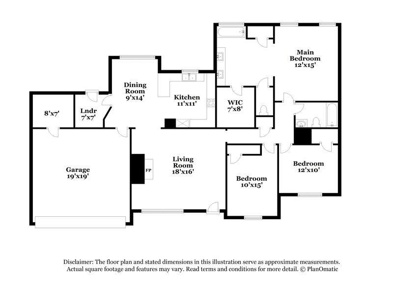 1,780/Mo, 7023 Andrews Rd Bartlett, TN 38135 Floor Plan View