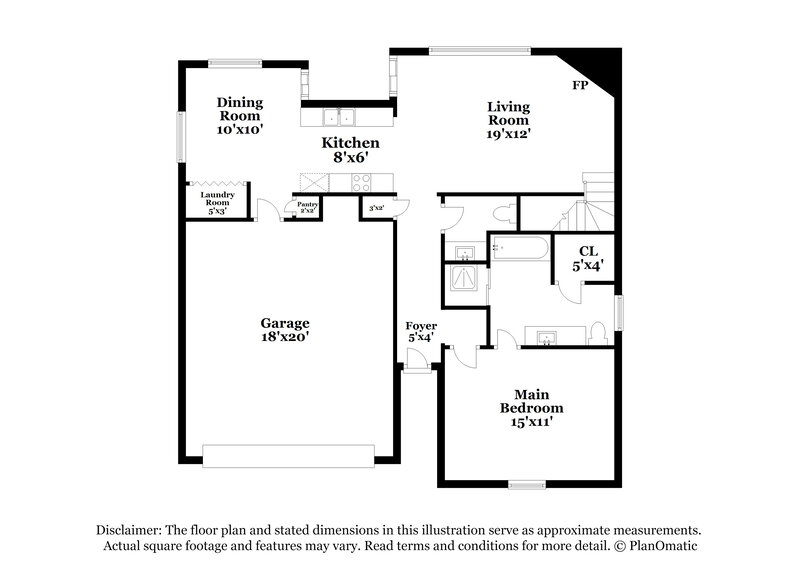 1,685/Mo, 1834 Dewars Cove N Cordova, TN 38016 Floor Plan View