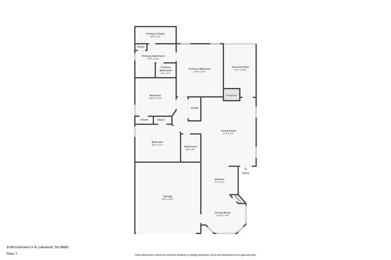 1,785/Mo, 3158 Clubview Cove N Lakeland, TN 38002 Floor Plan View