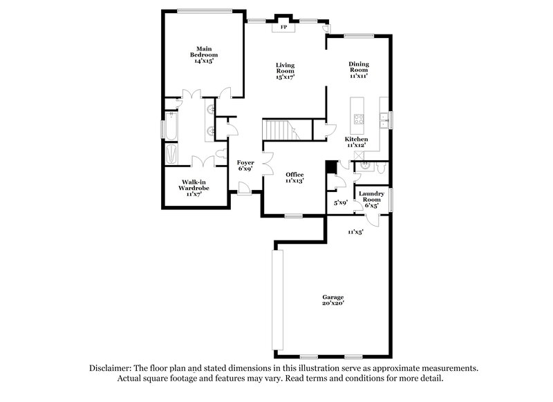 2,595/Mo, 7032 Apache Dr Olive Branch, MS 38654 Floor Plan View