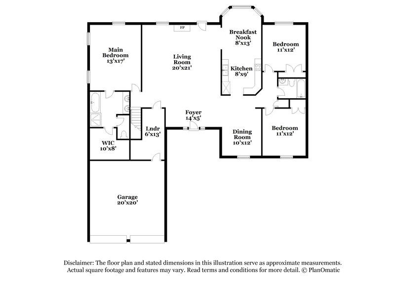 2,125/Mo, 4929 Rosebrook Cir W Southaven, MS 38672 Floor Plan View 2