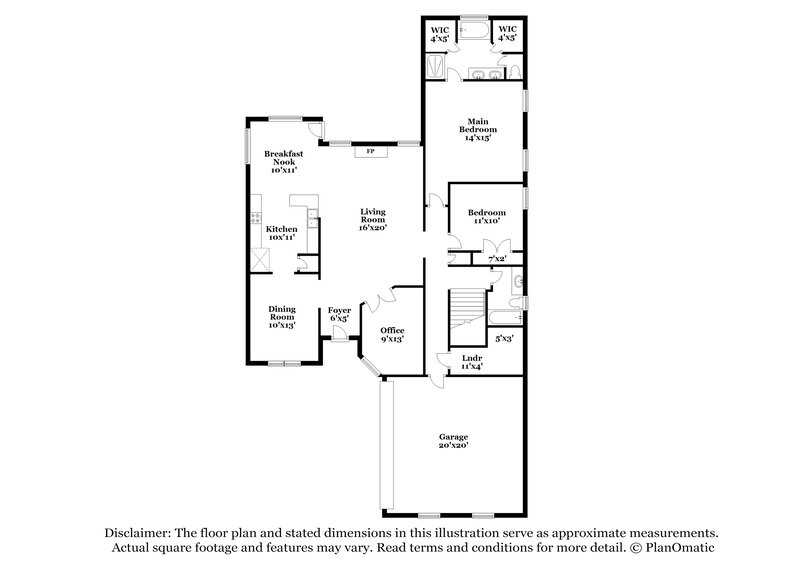 1,940/Mo, 4213 St Anne Cove Southaven, MS 38672 Floor Plan View