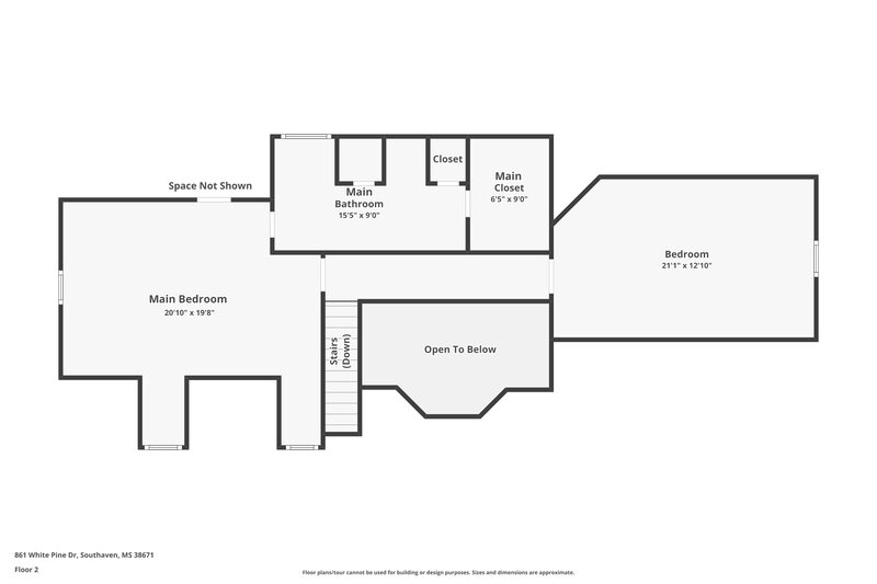 2,275/Mo, 861 White Pine Dr Southaven, MS 38671 Floor Plan View 2