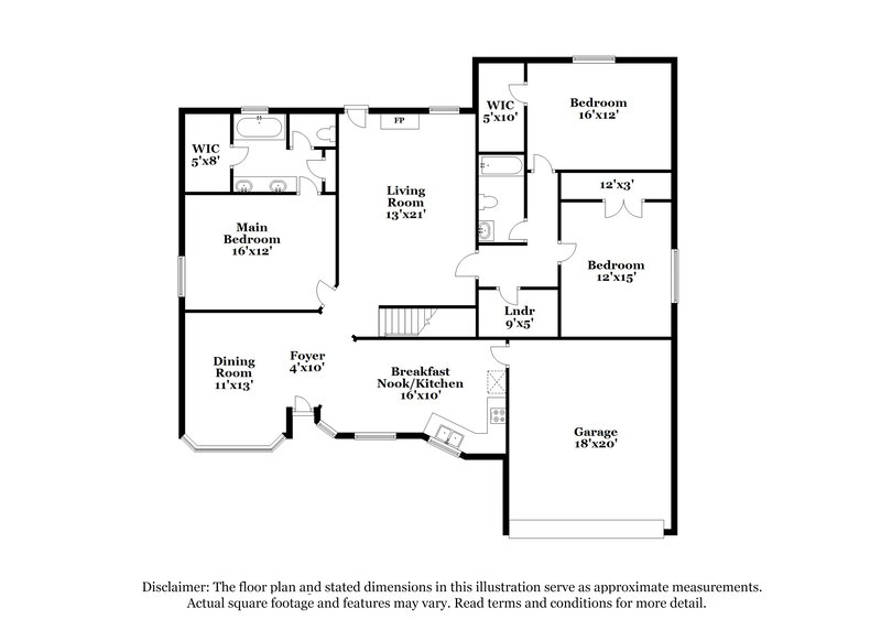 2,110/Mo, 5080 Kennet Ct Memphis, TN 38141 Floor Plan View